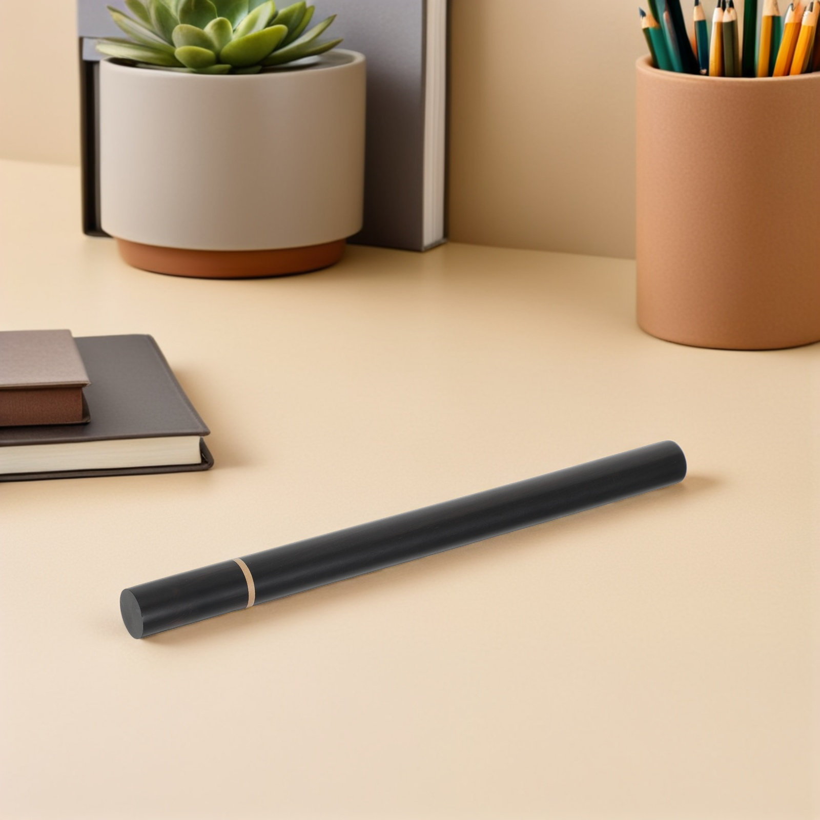 Incense Holder - お香立て、お香を収納できる木製の筒型ケース。サイズは9.2x0.8インチ。持ち運び可能なお香収納ケース、旅行用、家庭用。