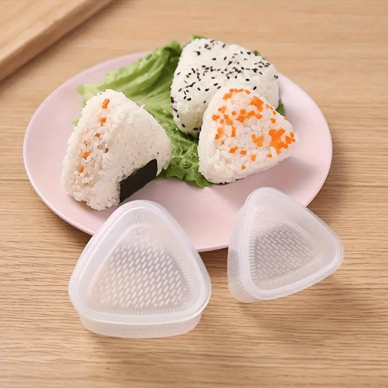 3個入り寿司型、三角形の寿司型、ユニークなおにぎり型、食品グ - Bento Box のレビューと価格