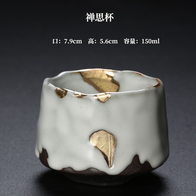 篠焼の金彩を施した、手作りの和風茶器セット。素朴な趣があり、 - Japanese Tea のレビューと価格